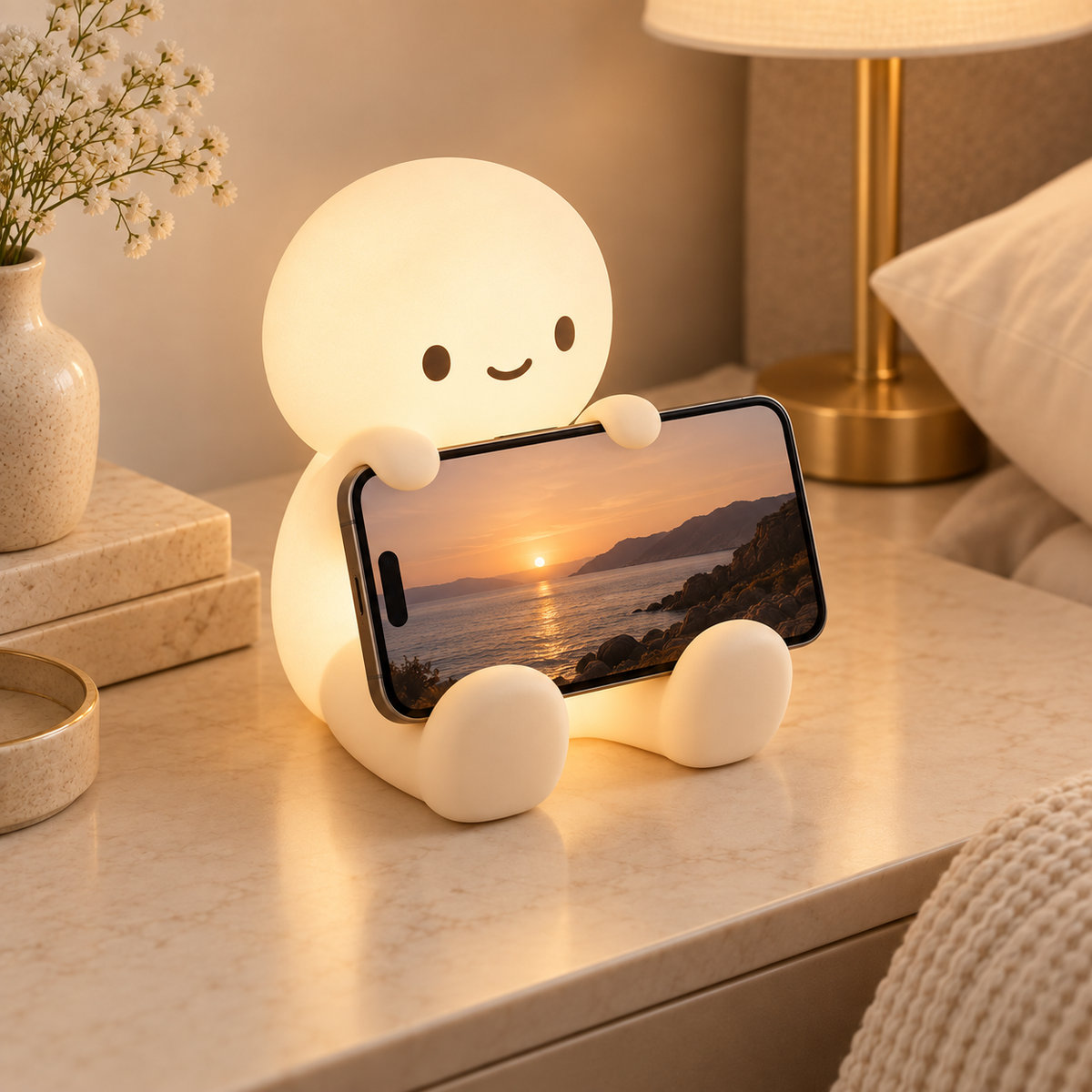 woieeo™ HugLamp Character Phone Stand & Ambient Light