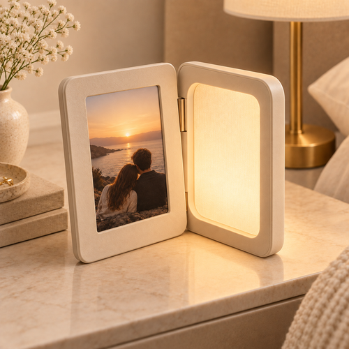 woieeo™ FoldFrame Convertible Photo Frame & Bedside Light
